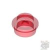 Lego Round Plate 1X1, Transparent red