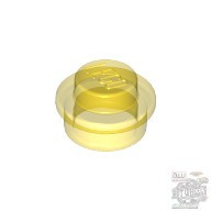 Lego Round Plate 1X1, Transparent yellow