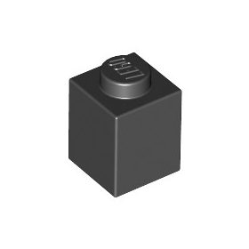 Lego Brick 1 x 1, Black