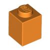 Lego BRICK 1 X 1, Bright orange