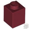 Lego Brick 1x1, Dark red