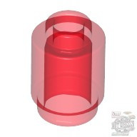 Lego Round Brick 1X1, Transparent red