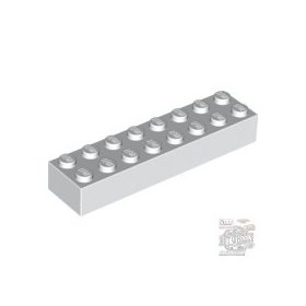 Lego Brick 2 x 8, White