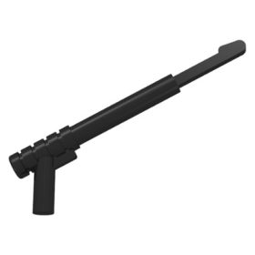   Lego Minifigure, Weapon Spear Gun with Rounded Trigger and Thin Spear Base, Black