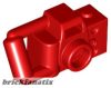 Lego Minifigure, Utensil Camera Handheld Style with Extended Bar Handle, Red
