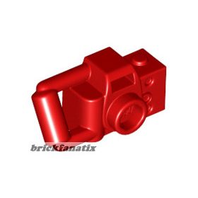   Lego Minifigure, Utensil Camera Handheld Style with Extended Bar Handle, Red