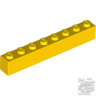 Lego Brick 1X8, Bright yellow