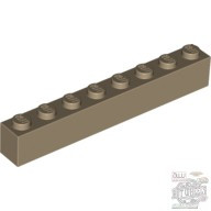 Lego Brick 1X8, Dark tan