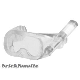 Lego Minifigure, Visor Scuba Diver Mask, Trans clear