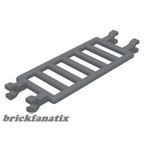 Lego Bar 7 x 3 with 4 Clips (Ladder), Dark bluish gray