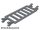 Lego Bar 7 x 3 with 4 Clips (Ladder), Dark bluish gray