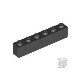 Lego Brick 1 X 6, Black