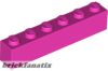 Lego Brick 1 X 6, Magenta