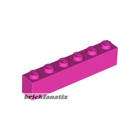Lego Brick 1 X 6, Magenta