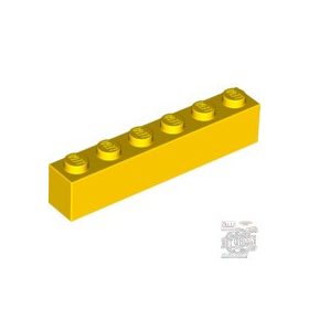 Lego Brick 1 X 6, Yellow
