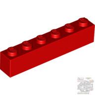 Lego BRICK 1X6, Bright red