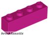 Lego Brick 1 x 4, Magenta