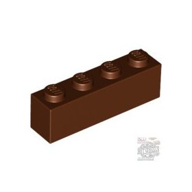 Lego Brick 1 x 4, Reddish brown