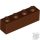 Lego Brick 1 x 4, Reddish brown