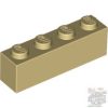 Lego Brick 1 X 4, Tan