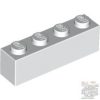 Lego Brick 1 x 4, White