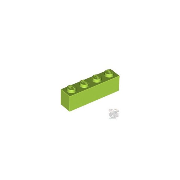 Lego BRICK 1X4, Bright yellowish green