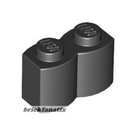 Lego PALISADE BRICK 1X2, Black