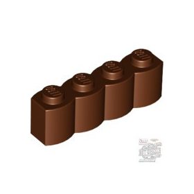 Lego Palisade Brick 1X4, Reddish Brown
