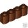 Lego Palisade Brick 1X4, Reddish Brown