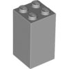 Lego Brick 2 x 2 x 3, Light bluish gray