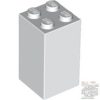 Lego Brick 2 X 2 x 3, White