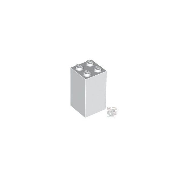 Lego Brick 2X2x3, White