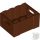 Lego Container, Crate 3 x 4 x 1 2/3 with Handholds, Reddish brown