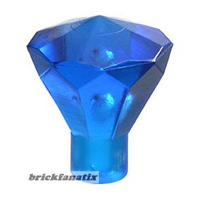 Lego Rock 1 x 1 Jewel 24 Facet, Transparent blue