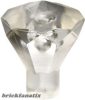 Lego Rock 1 x 1 Jewel 24 Facet, Transparent clear