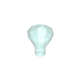 Lego Rock 1 x 1 Jewel 24 Facet, Transparent light blue