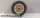 Lego Wheel Spoked 2 x 2 with Pin Hole with Black Tire 24mm D. x 8mm Offset Tread - Interior Ridges (30155 / 3483), Tan