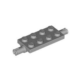 Lego WHEEL SUSPENSION 2X4 W. SNAP, Light grey