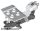 Lego Tricycle Body Top with Dark Bluish Gray Chassis, White