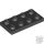 Lego Plate 2 x 4, Black