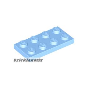 Lego Plate 2 x 4, Bright light blue