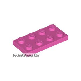 Lego Plate 2 x 4, Dark pink