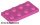 Lego Plate 2 x 4, Dark pink