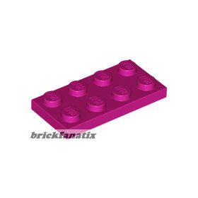 Lego Plate 2 x 4, Magenta