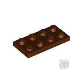 Lego Plate 2 X 4, Reddish brown