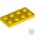 Lego Plate 2 x 4, Yellow