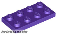 Lego Plate 2x4, Dark purple