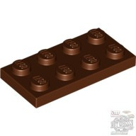 Lego Plate 2X4, Reddish brown