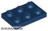 Lego Plate 2 X 3, Dark blue