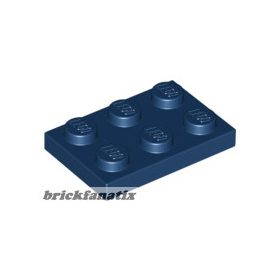 Lego Plate 2 X 3, Dark blue